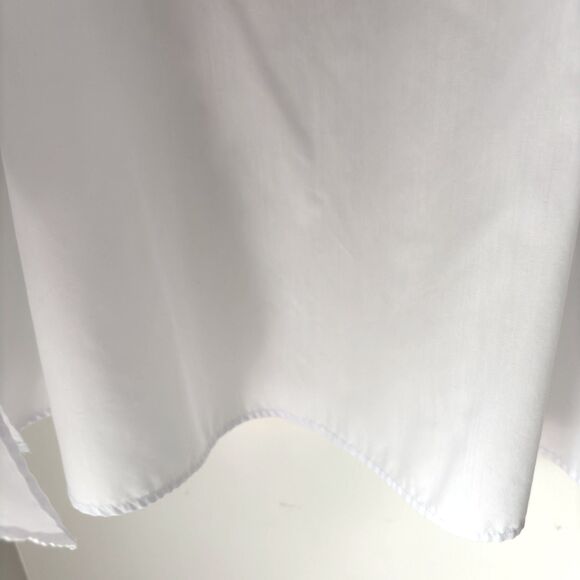 JM Collection Midi Skirt White Embroidered Lined Boho/ Prairie/ Cottage Core 16 - Picture 4 of 6